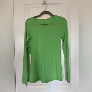 WOOLX Women’s Remi Crewneck Long Sleeve Lime Green Size Small